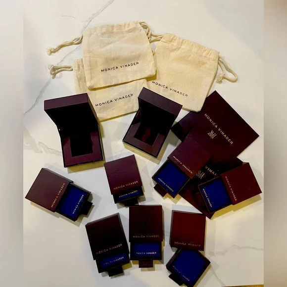 Bundle of Monica Vinader boxes & pouches - Picture 3 of 5
